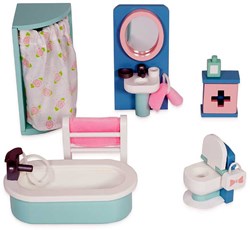Le Toy Van poppenhuis badkamermeubels Daisylane FSC houten set