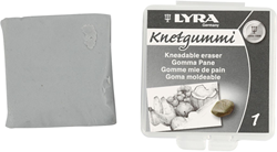 Lyra kneedgum grijs in doosje - flexibel en vormbaar gummetje