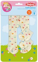 Heless poppenmaillot met sokken Confetti 28-35cm poppenkleding