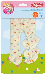 Heless poppenmaillot met sokken Confetti 28-35cm poppenkleding