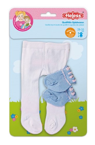 Heless poppenmaillot met sokken - pastelkleurige poppenkleding 28-35 cm-3