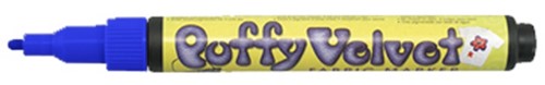 Marvy Uchida Marvy Uchida Puffy Velvet Textielstift Blauw