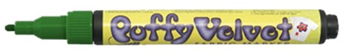 Marvy Uchida Marvy Uchida Puffy Velvet Textielstift Donkergroen