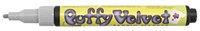 Marvy Uchida textielstift grijs - Puffy Velvet marker voor stof