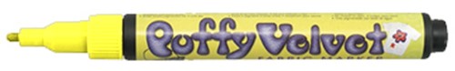Marvy Uchida Marvy Uchida Puffy Velvet Textielstift Neon Geel