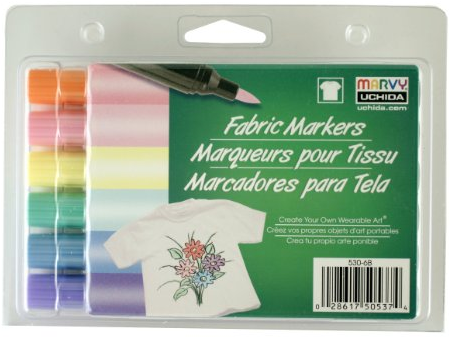 Marvy Uchida Marvy Uchida Textielstiften Brush Pastel 6 Stuks