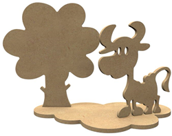 Gomille MDF Figuren koe knutselset 24x19 cm creatief speelgoed