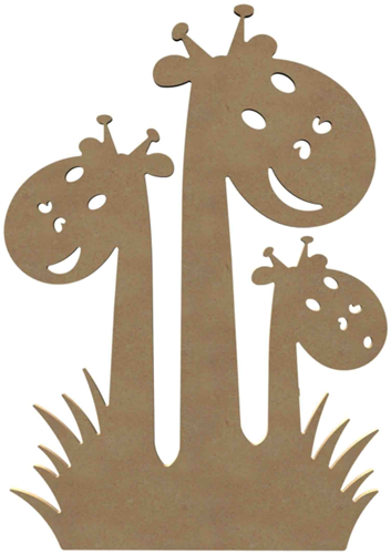Gomille MDF Figuur 3 Giraffen 58 cm