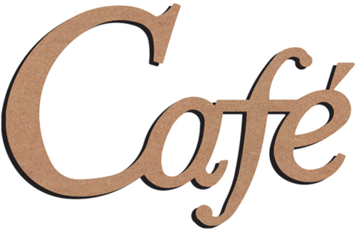 Gomille MDF Figuur Cafe 58 cm