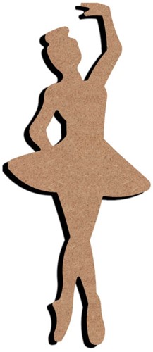 Gomille MDF Figuur Danseres 26 cm