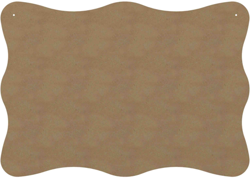 Gomille MDF Figuur Gegolfde Plaat 58 cm