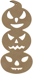 Gomille knutsel figuur MDF gestapelde pompoenen 26 cm decoratie