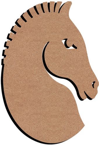 Gomille MDF Figuur Gestileerd Paard 58 cm