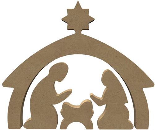 Gomille MDF Figuur Kerststal 26 cm