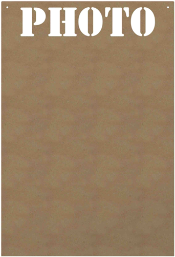 Gomille MDF Figuur Plaat Foto 58 cm