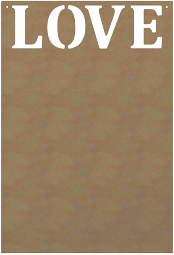 Gomille MDF Figuur Plaat Love 58 cm