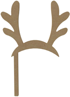 Gomille knutsel figuur MDF rendier gewei 26 cm decoratie speelgoed