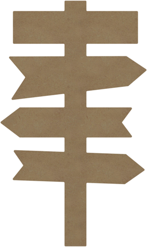 Gomille MDF Figuur Signaleringsborden 58 cm
