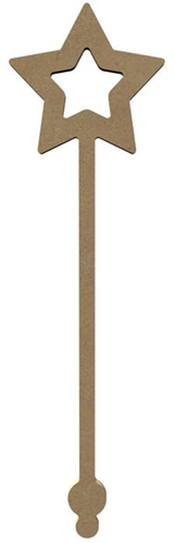 Gomille MDF Figuur Toverstaf 34 cm