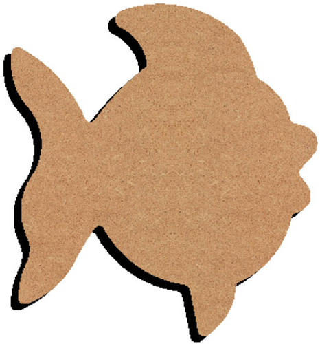 Gomille MDF Figuur Vis 26 cm