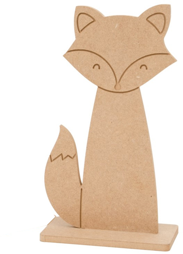 Hobbygroep MDF Figuur Vos 38 cm