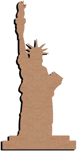 Gomille MDF Figuur Vrijheidsbeeld 58 cm
