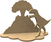 Gomille MDF figuren dinosaurus knutselset T-Rex 24x17 cm decoratie
