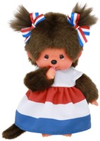 Monchhichi pop meisje knuffel 20cm Nederlands - pluche speelgoed-3