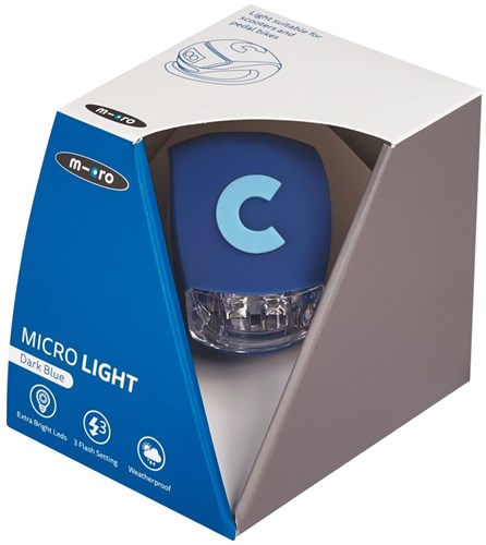 Micro LED licht deluxe donkerblauw - scooter en fiets accessoire-2
