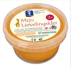 Feuchtmann klei oranje 500g - luchtdrogende kinderklei allergenenvrij