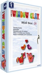 Feuchtmann raamklei speelset - Midi Box met dierenvormen