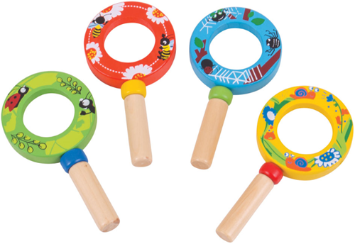 BigJigs houten speelgoed vergrootglas - educatief speelgoed