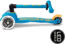 Micro kinderstep Mini Micro Deluxe vouwbaar LED Ocean Blue step