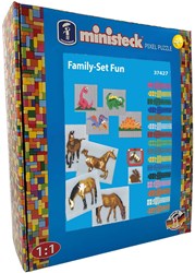 Ministeck mozaïek speelgoed Family Set XL Box 1800 stuks creatief