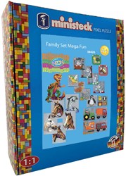 Ministeck mozaïek Familieset Mega Fun - XXL Box - 4000 stukjes