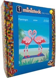 Ministeck mozaïek Flamingo's - XL Box - 800 stuks - creatief speelgoed