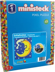 Ministeck Pixel Puzzel Glow in the Dark mozaïek XL - 2100 stukjes speelgoed