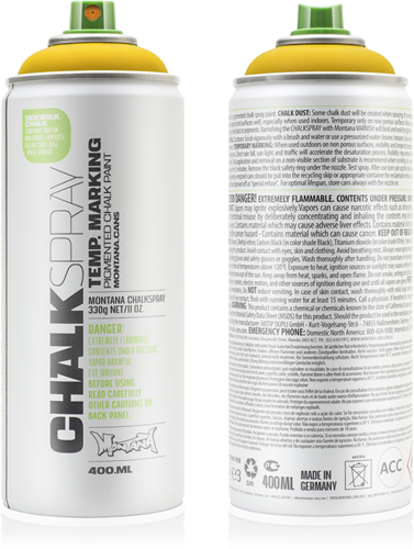 Montana Montana Chalk Spray 400 ml Yellow