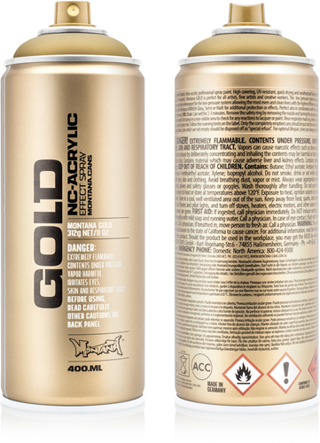 Montana Montana Gold Spuitbus 400 ml Gold Matt