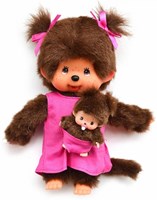 Monchhichi knuffel pop Mother Care roze meisje 20 cm baby-2