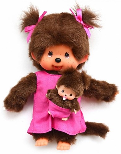 Monchhichi knuffel pop Mother Care roze meisje 20 cm baby-2