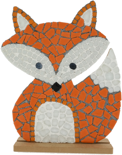Colourful Mosaics Mozaïekpakket Vos 22,5 cm