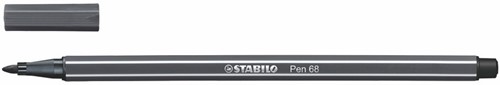 STABILO Pen 68 - premium viltstift - diep koud grijs