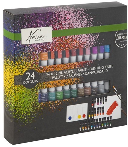 Nassau Classic Acrylverf Set, 24x12ml