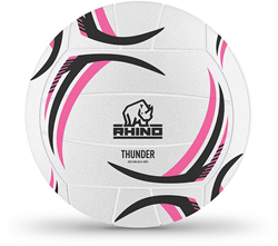 Rhino netbal Thunder wit roze grijs maat 4 - duurzame sportbal