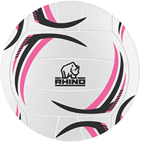 Rhino netbal Thunder wit roze grijs maat 5 met grip patroon