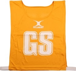 Gilbert netbal hesjes medium amber - sportaccessoire netbal