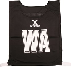 Gilbert netbal hesjes - Large - zwart - ademend polyester