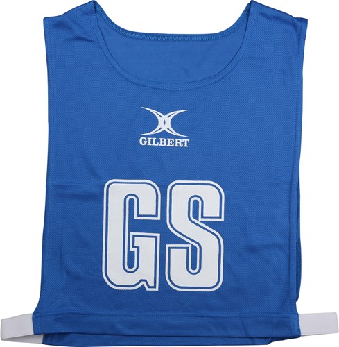 Gilbert netbal hesjes - Large - blauw - ademend polyester