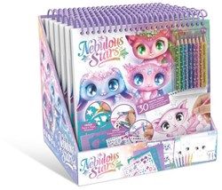 Nebulous Stars creatief schetsboek dieren met stickers en sjablonen